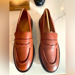 Madewell Bradley Leather Lugsole Loafer, size 8
